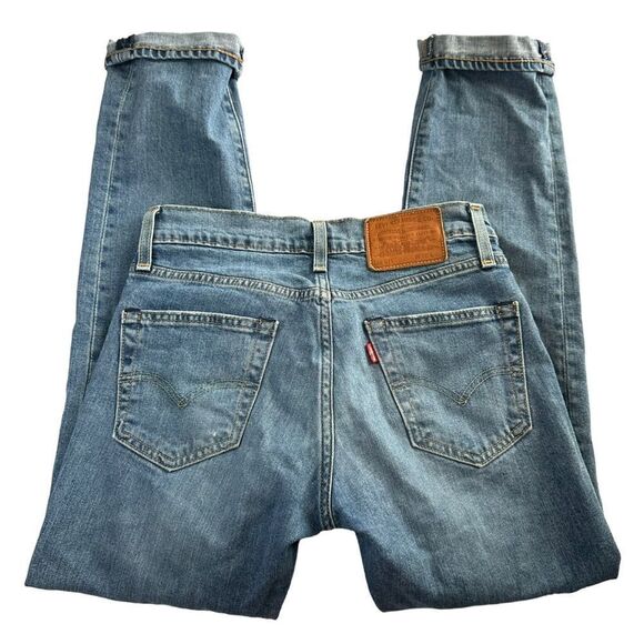 Levis Big E Premium 511 28 x 30 Slim Fit distressed medium wash Jeans men’s - Picture 3 of 8